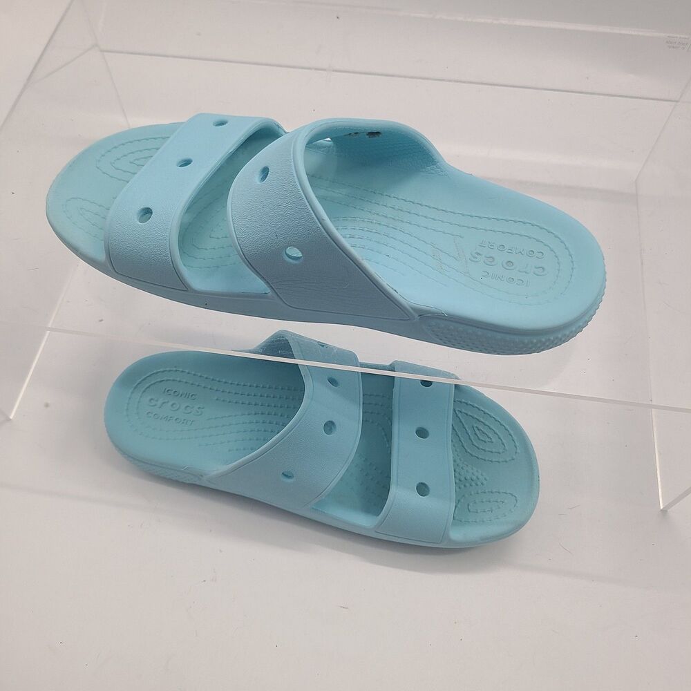 Crocs Classic Slide On Artic Blue Unisex Sandals Men’s Size 6/Womens Size 8 - Picture 2 of 7